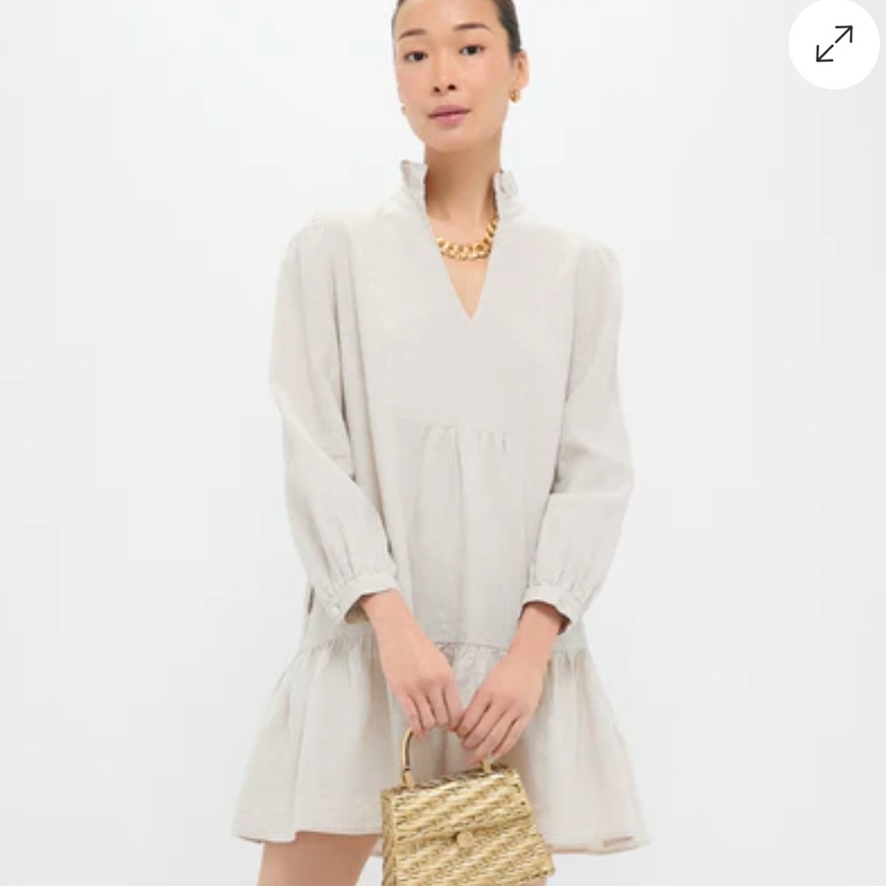 Tuckernuck- Stone Linen Palmerston Dress SZ M